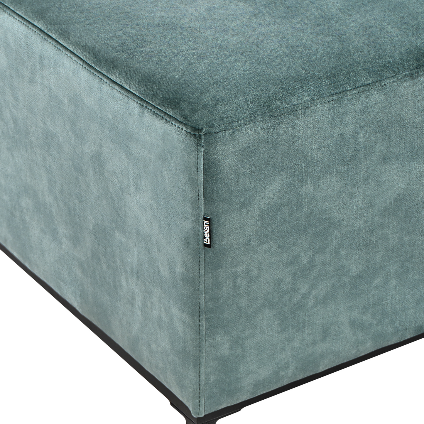 Teal Blue Ottoman Footstool Water Repellent Pet Friendly