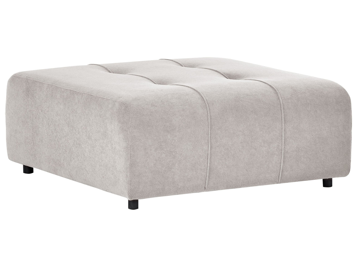 Element Modular Ottoman Footstool Light Grey With Black Legs