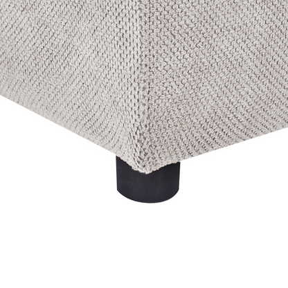 Element Modular Ottoman Footstool Light Grey With Black Legs