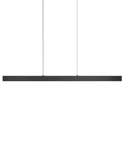 Pendant Lamp Black Aluminium Rubberwood Remote Control LED