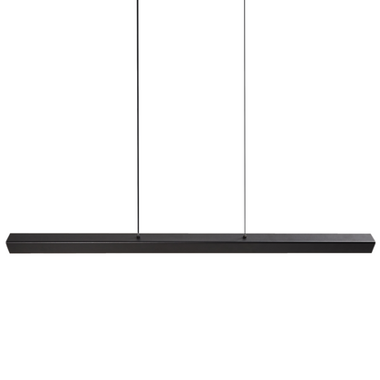 Pendant Lamp Black Aluminium Rubberwood Remote Control LED