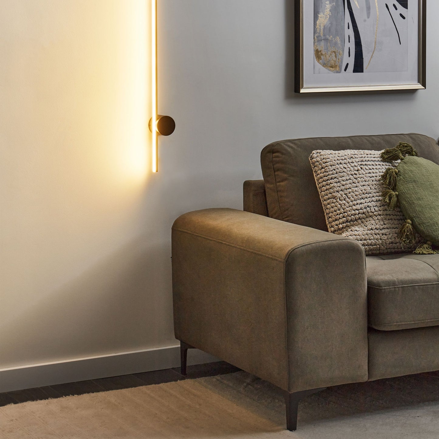 Wall Lamp Gold Aluminium Iron Base 90cm