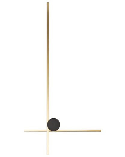 Wall Lamp Gold Aluminum Black Iron Base 90cm Modern Design For Bedroom And Living Room