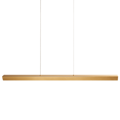 Pendant Lamp Gold Aluminum Rubberwood Shade with Remote LED