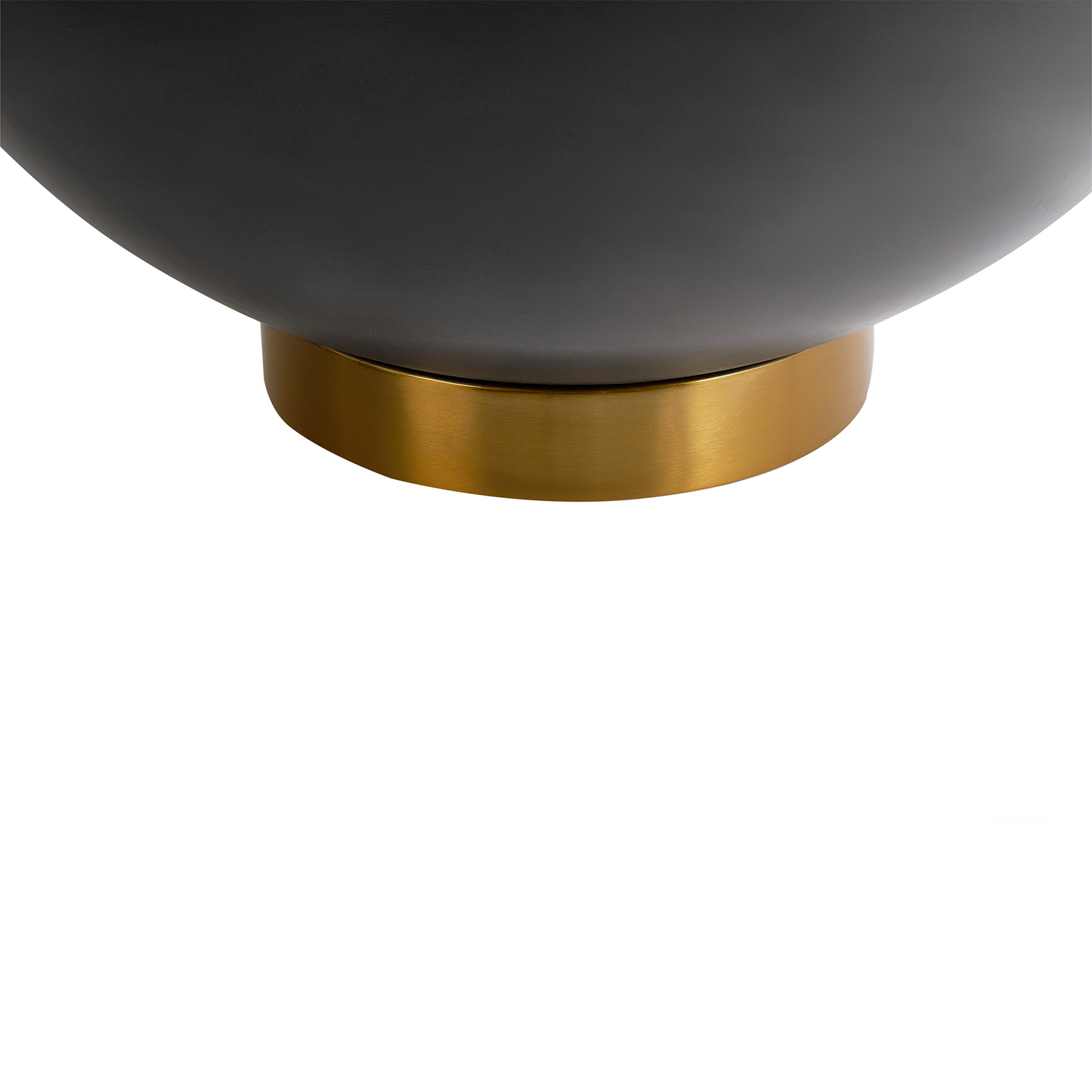 Coffee Table Sintered Stone Black Metal Base Storage 74cm