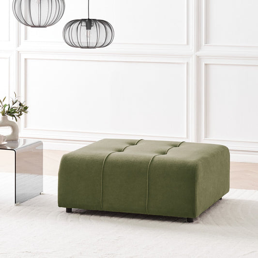 Element Modular Ottoman Footstool Brown Polyester Water Repellent