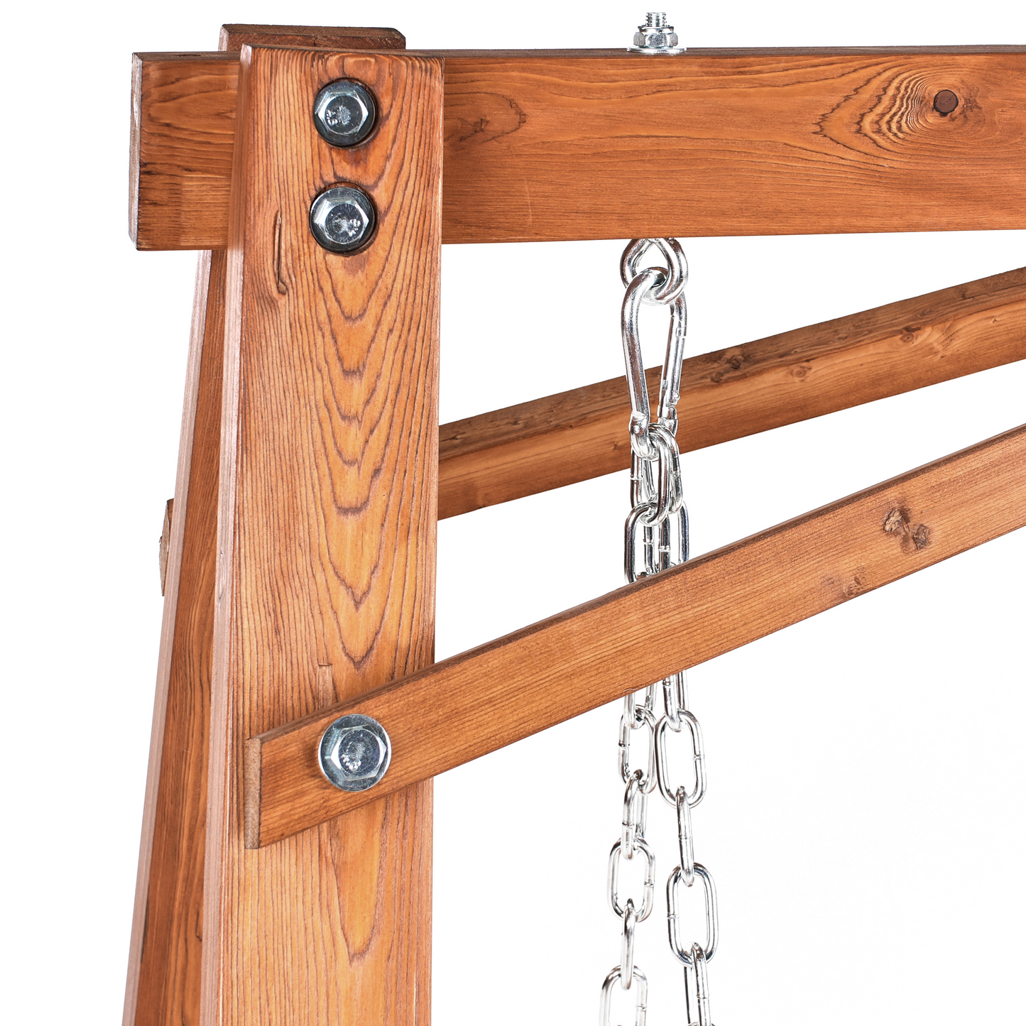 Outdoor Garden Swing Brown Freestanding Patio