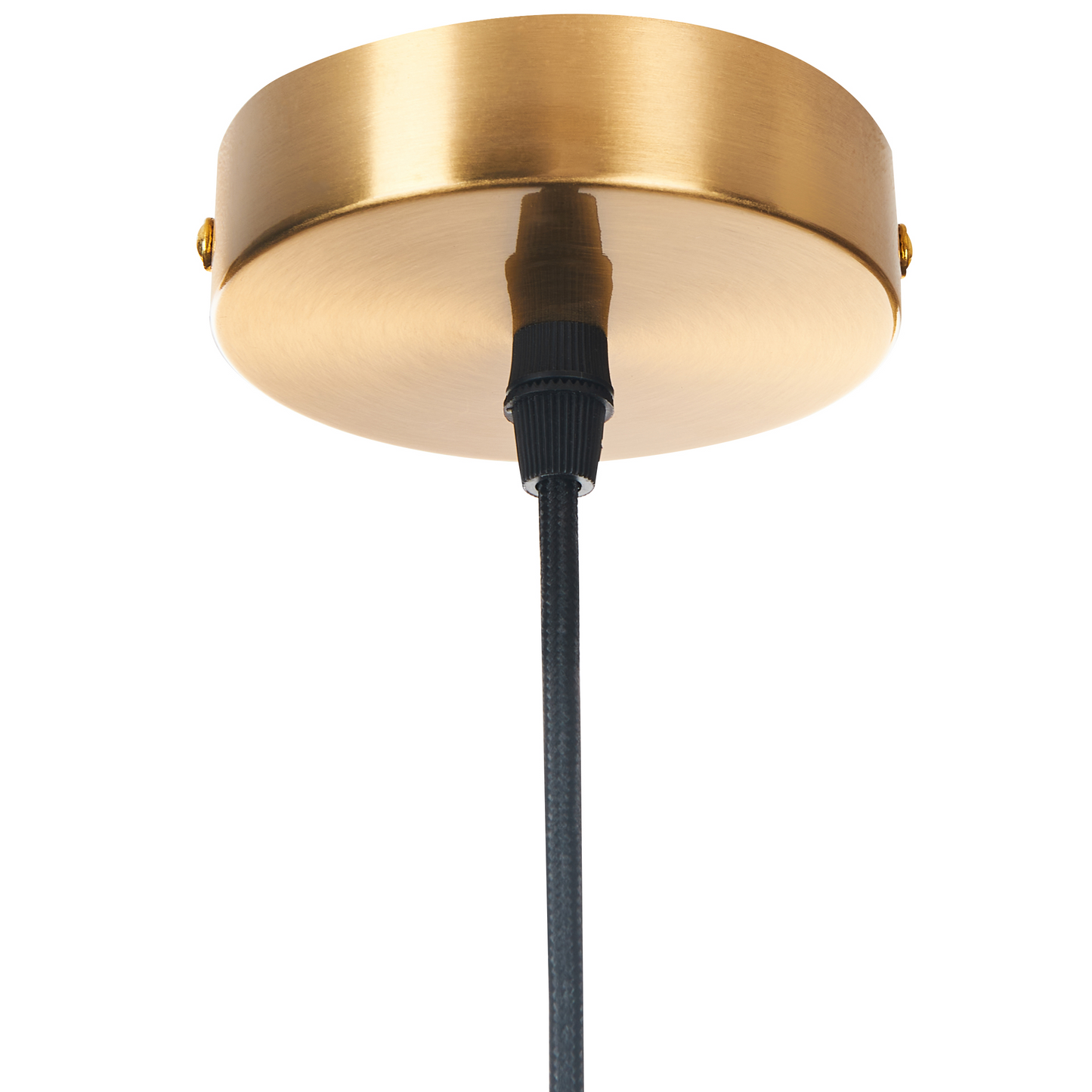 Pendant Lamp Gold Brown Industrial Open Cage
