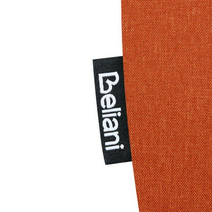 Signature Set Of 2 Orange Fabric Upholstered Bar Stools With Arms And Quilted Backrest Black Metal Legs