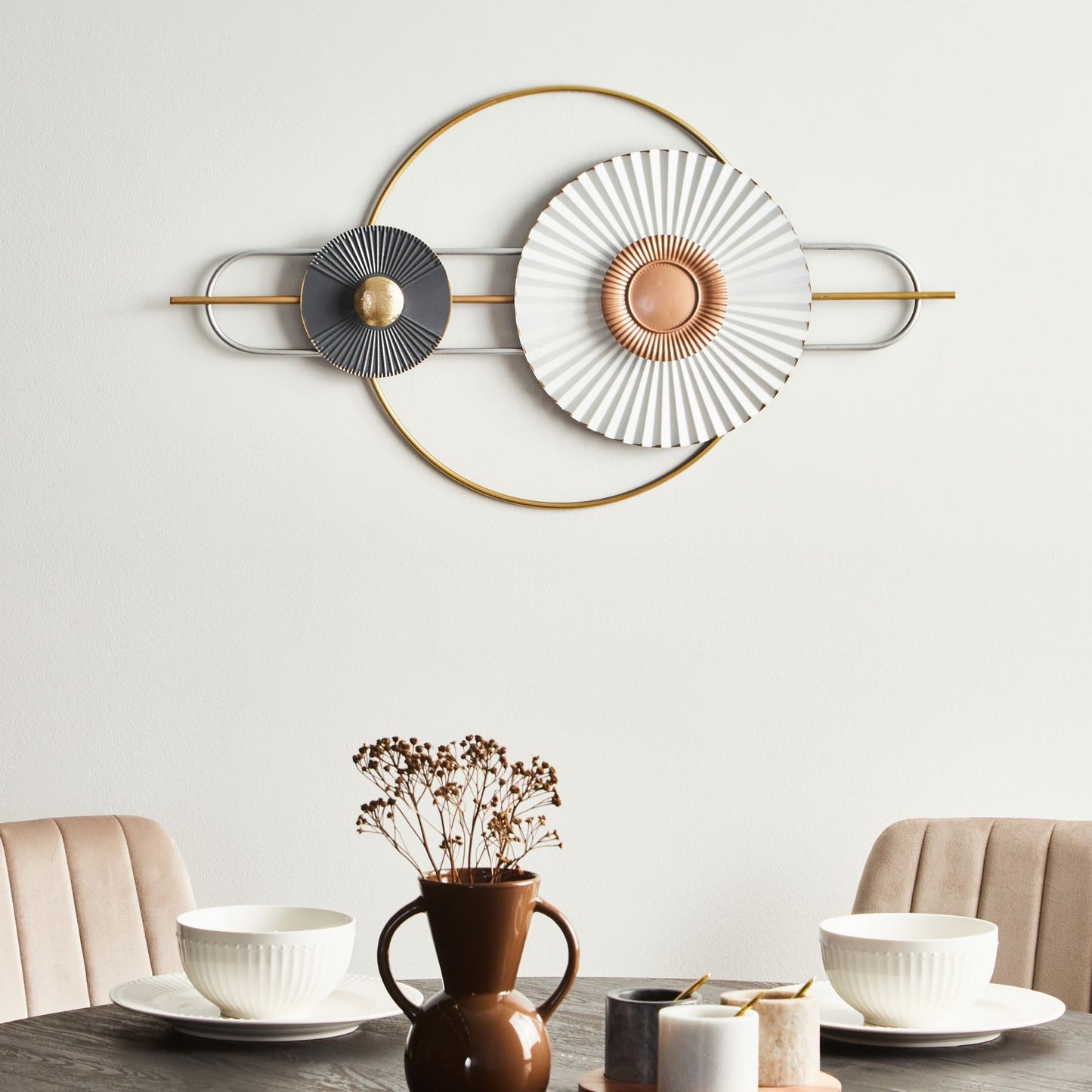 Wall Decor Multicolor Iron Hanging Accent Modern Metal