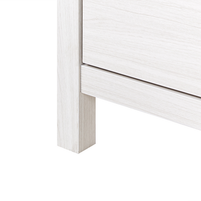 TV Stand White Particle Board 3 Drawers