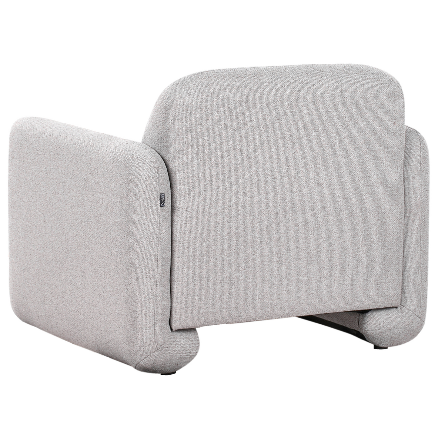 Grey Fabric Living Set 3 Seater Sofa Armchair Wide Backrest