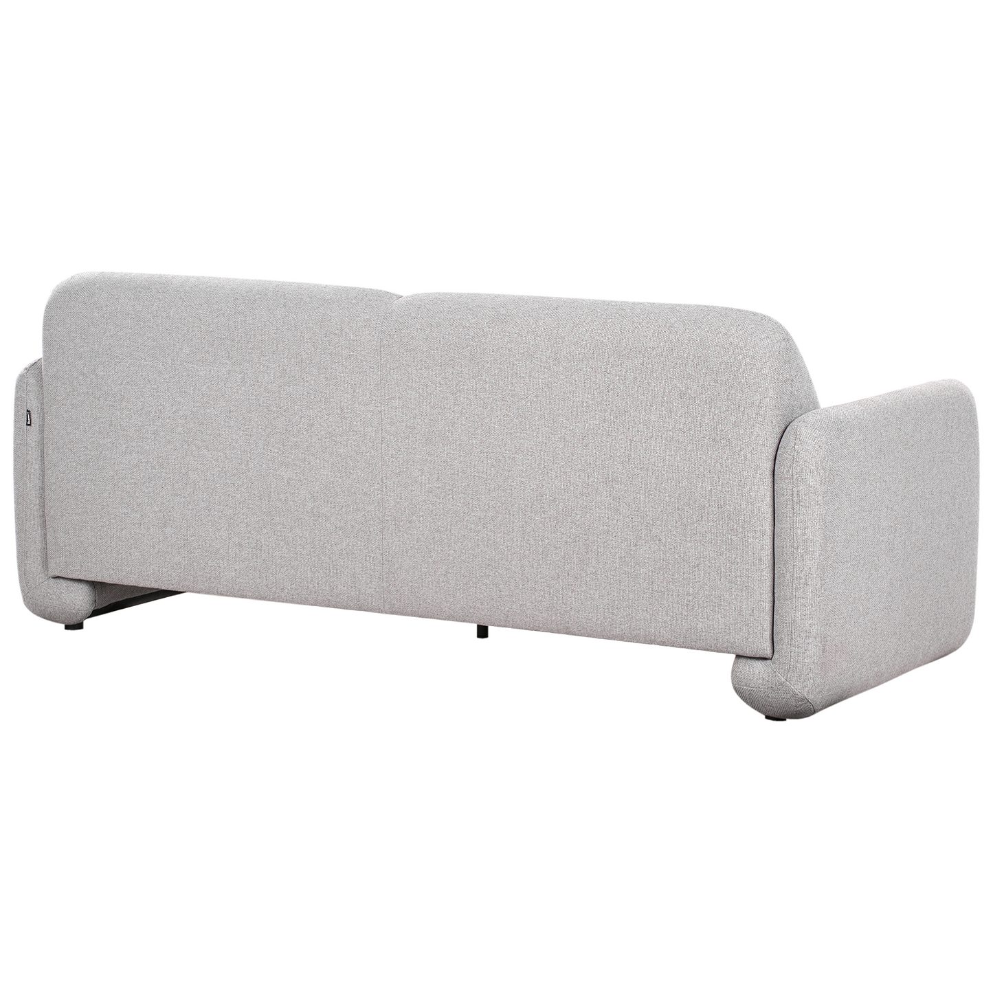 Grey Fabric Living Set 3 Seater Sofa Armchair Wide Backrest