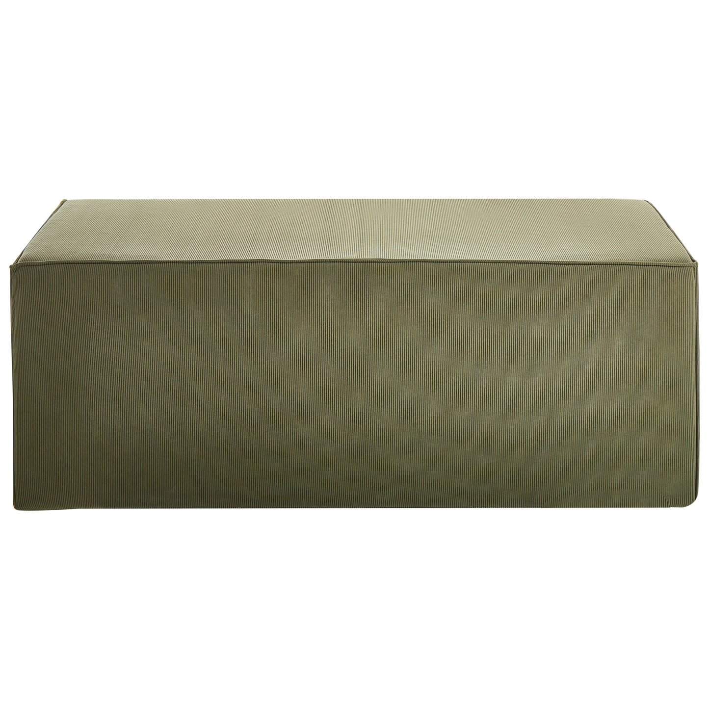 Pouffe Dark Green Jumbo Corduroy Upholstered Bed Bench Stool