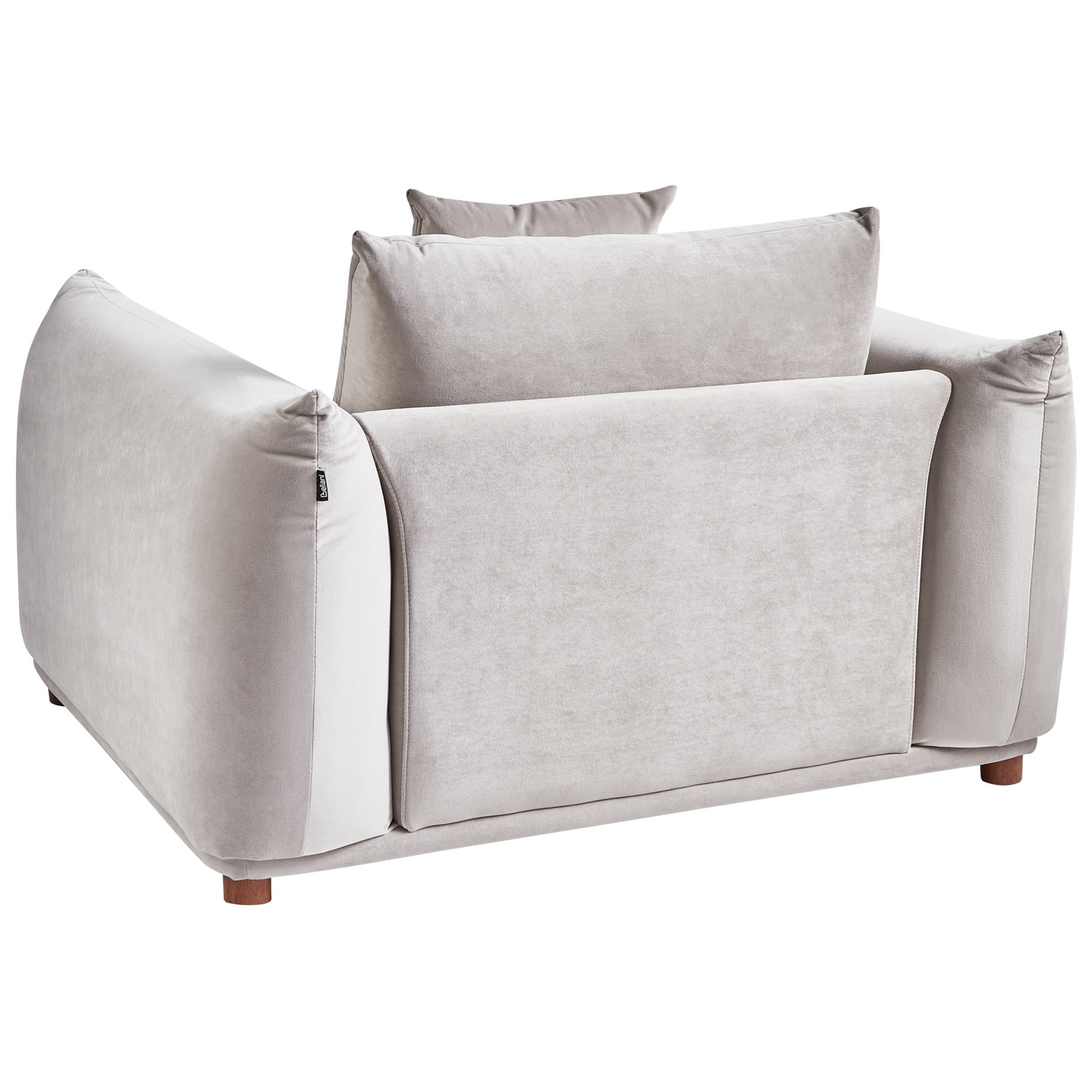 Velvet Sofa Set Taupe Five Seater With Armchairs And Scatter Cushions For Living Room