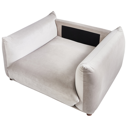 Velvet Sofa Set Taupe Five Seater With Armchairs And Scatter Cushions For Living Room