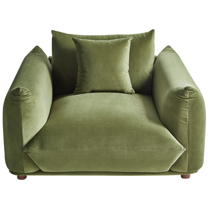 Green 5 Seater Sofa Set With Armchairs