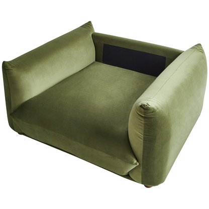 Green 5 Seater Sofa Set With Armchairs