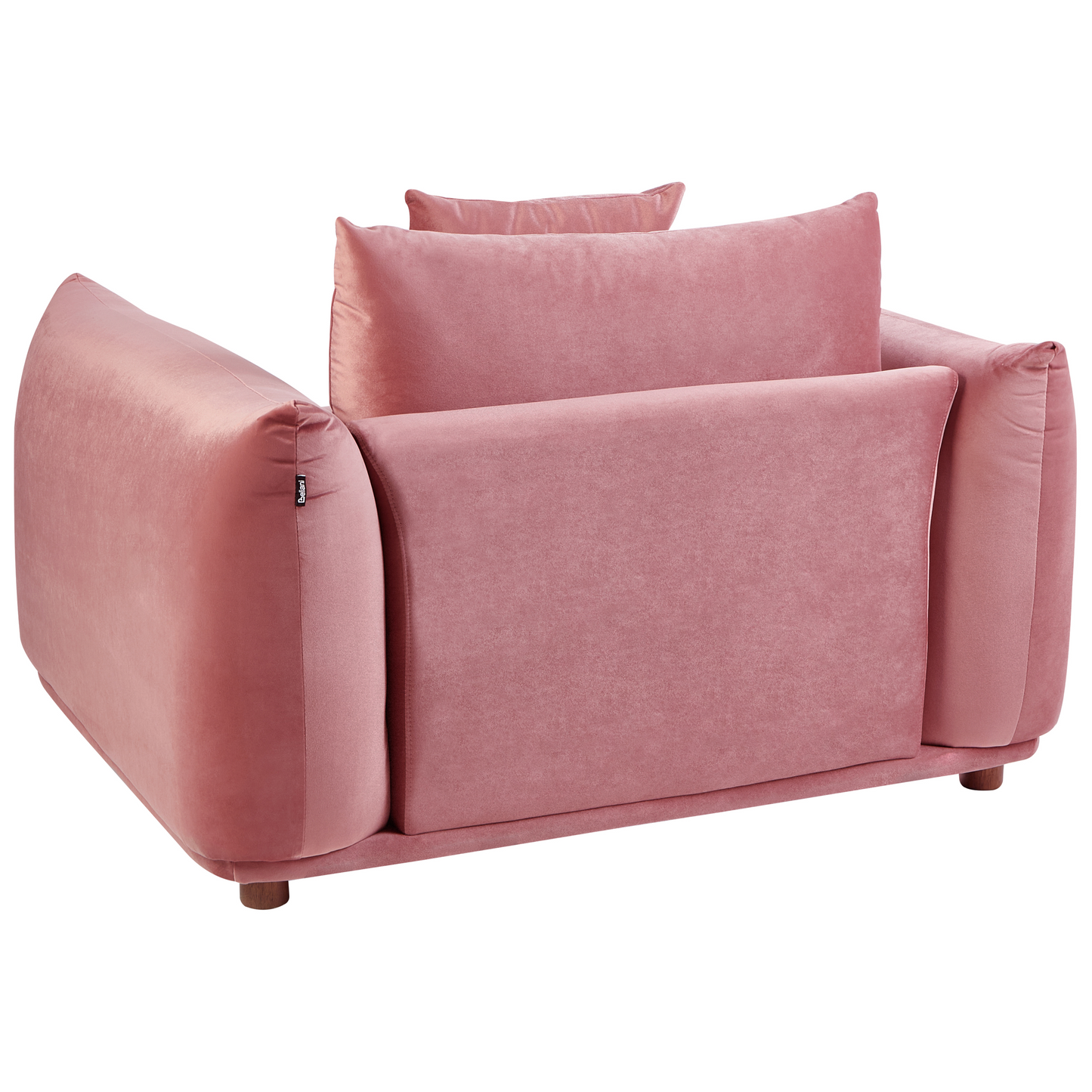 5 Seater Velvet Sofa Set With Armchairs In Pink