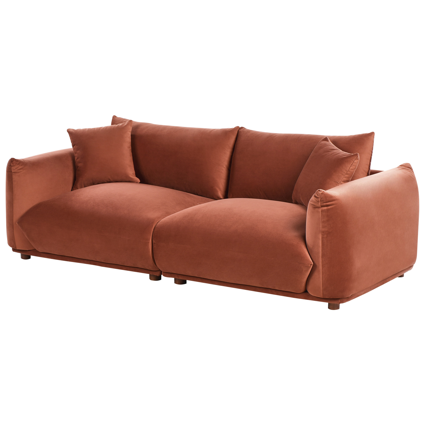 5 Seater Sofa Set in Golden Brown with Armchairs