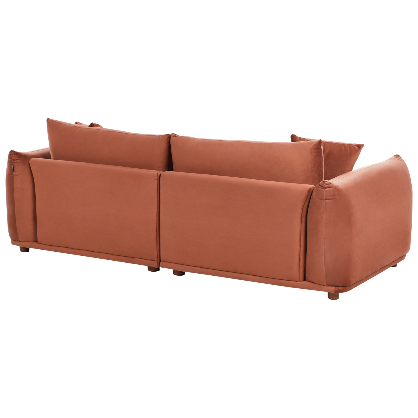 5 Seater Sofa Set in Golden Brown with Armchairs