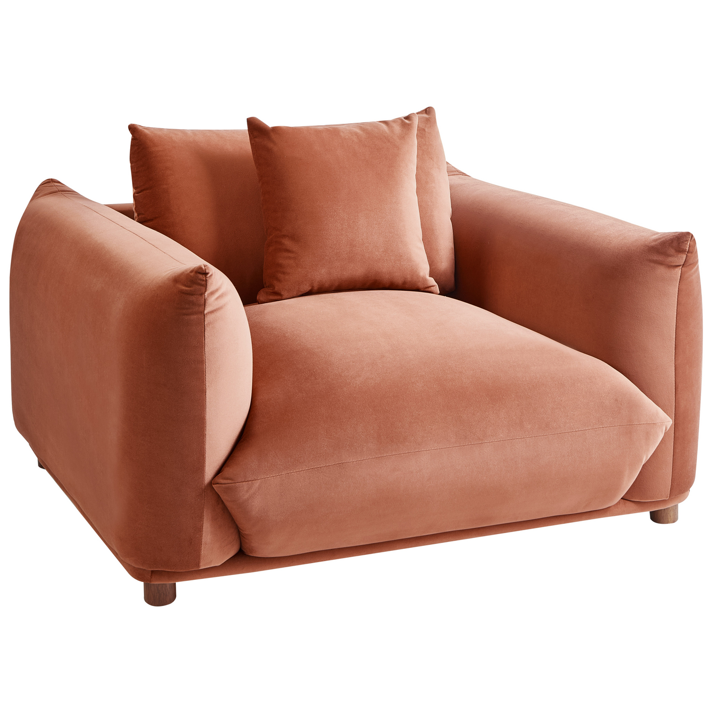 5 Seater Sofa Set in Golden Brown with Armchairs