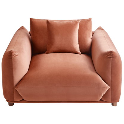 5 Seater Sofa Set in Golden Brown with Armchairs