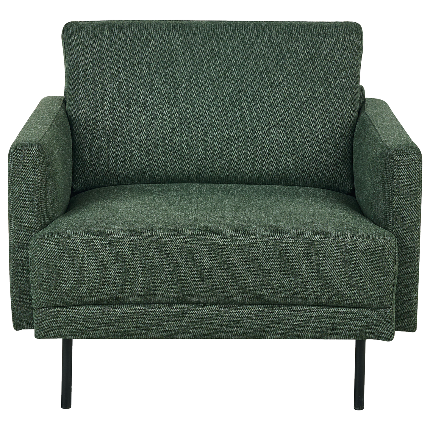 Modern Fabric 3 Seater Sofa Armchair Dark Green Water Repel
