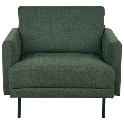 Modern Fabric 3 Seater Sofa Armchair Dark Green Water Repel
