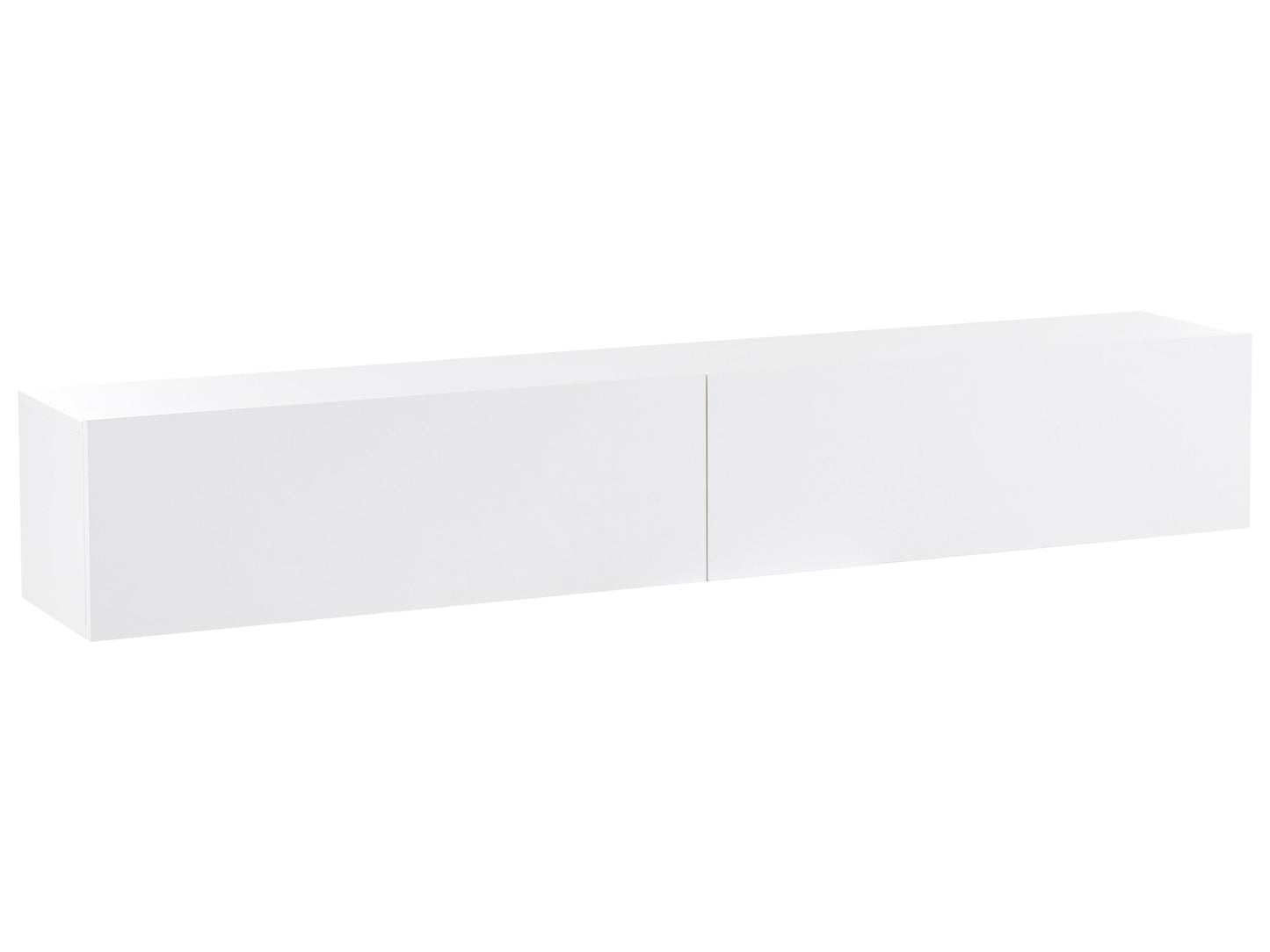 Wall Mounted TV Stand White For 70 Inch TV, 2 Cabinets