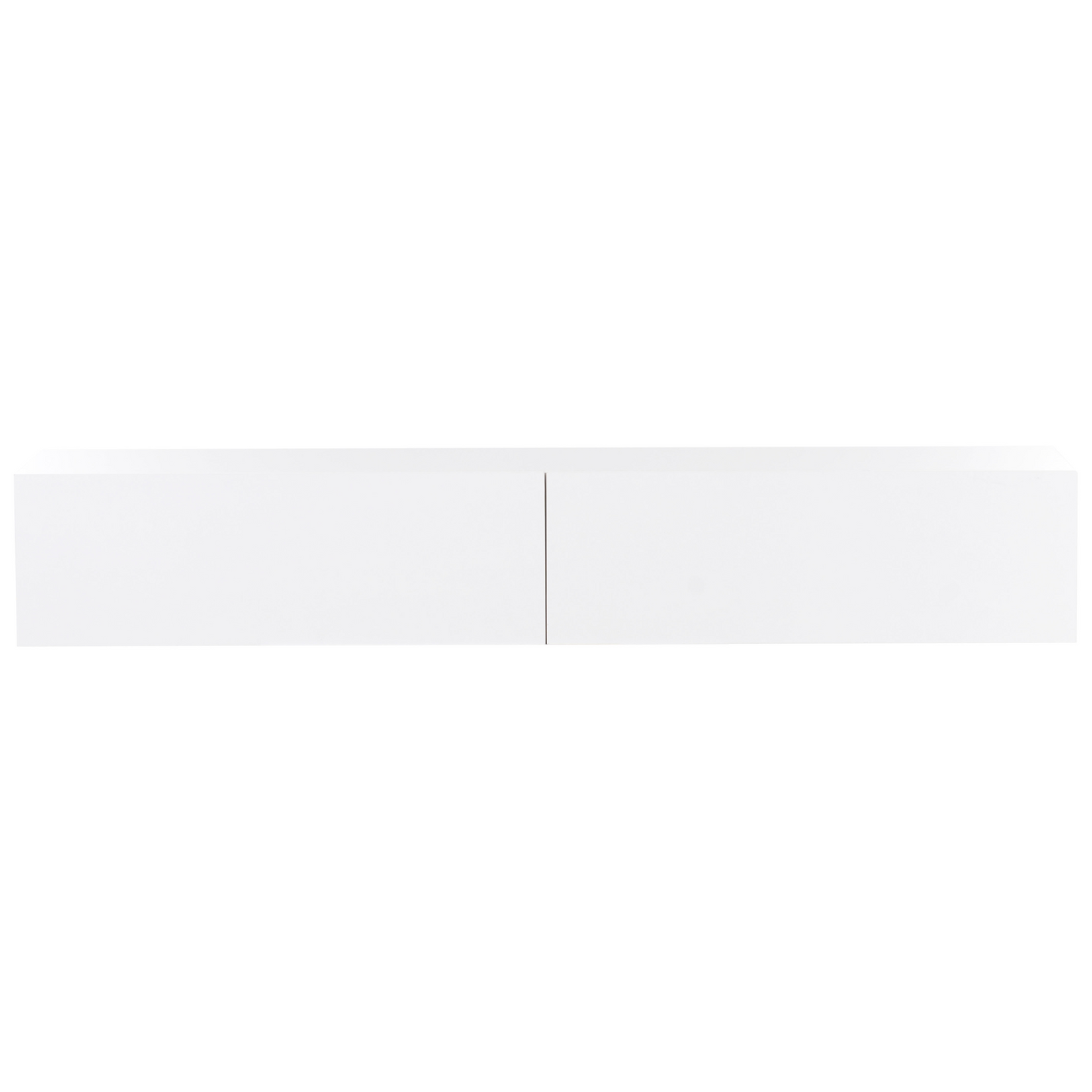 Wall Mounted TV Stand White For 70 Inch TV, 2 Cabinets