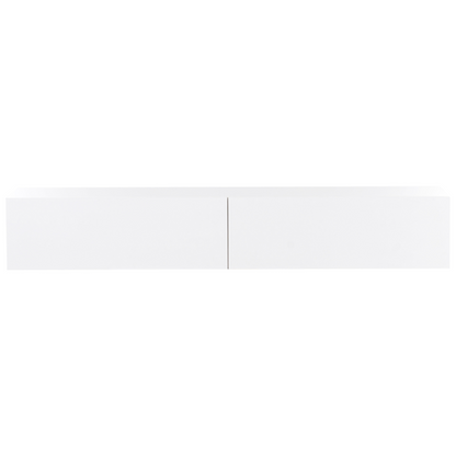 Wall Mounted TV Stand White For 70 Inch TV, 2 Cabinets