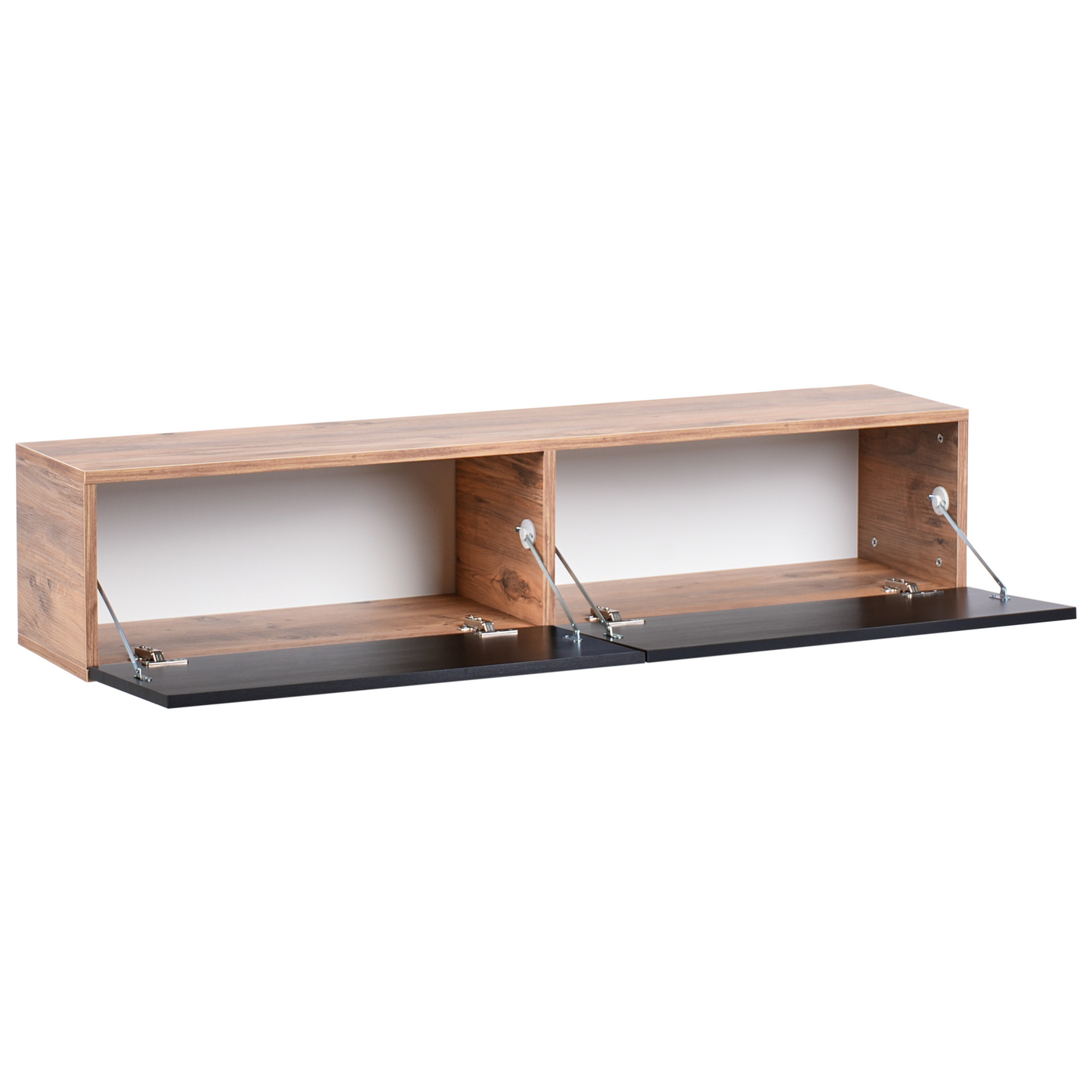 Wall Mounted TV Stand Up To 55 Inch Two Cabinets Minimalist