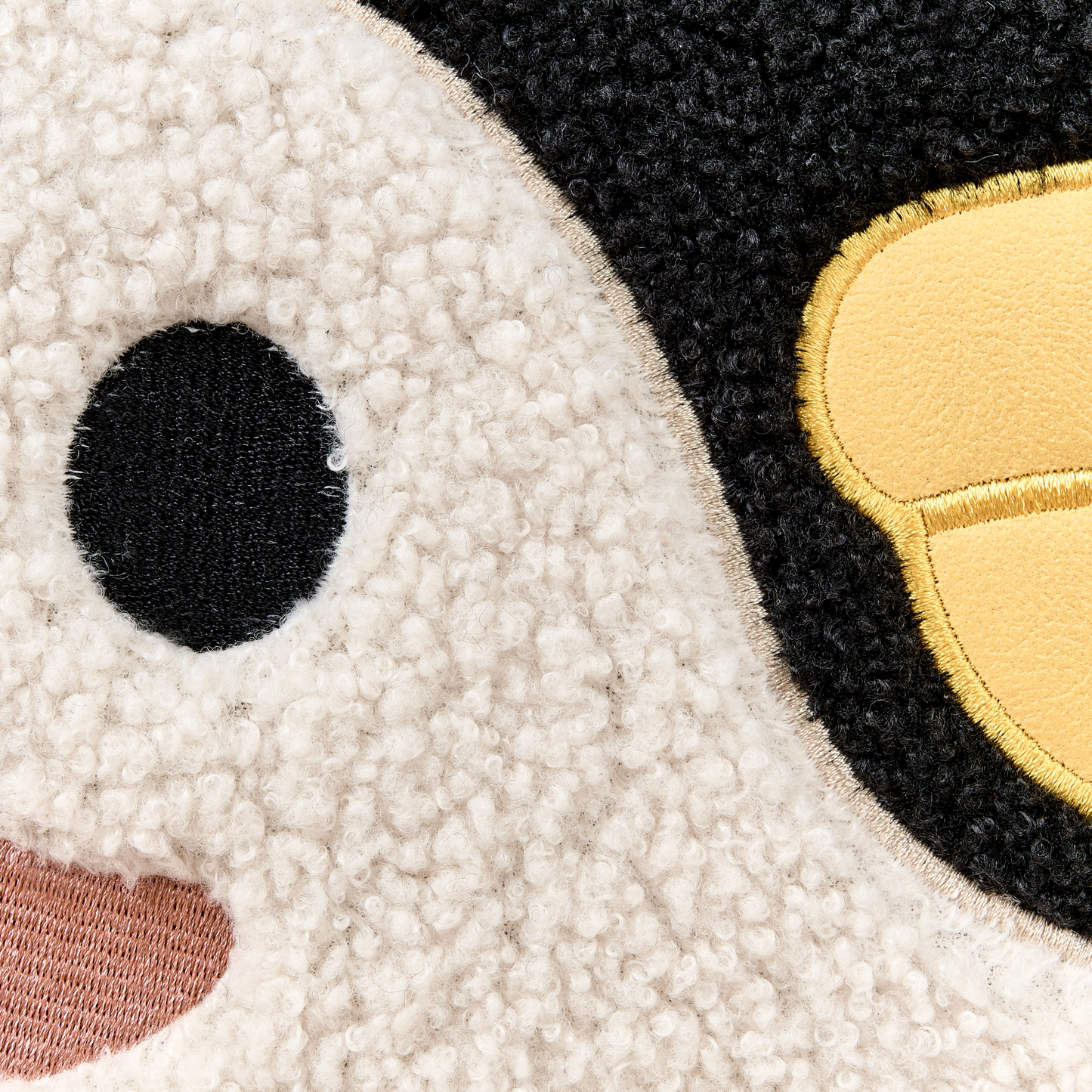 Penguin Kids Armchair Black Boucle Upholstery