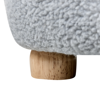 Kids Sheep Armchair Grey Upholstery Low Profile