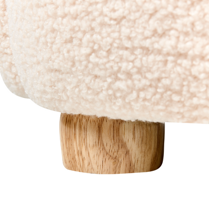 Cat Shaped Kids Armchair Off White Upholstery Low Chair For Toddlers Playtime