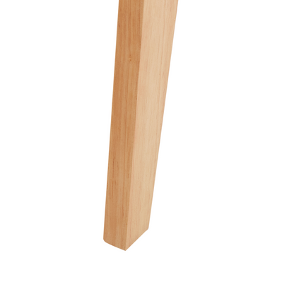 Retro Rubber Wood Stools Set Of 2 Light Brown