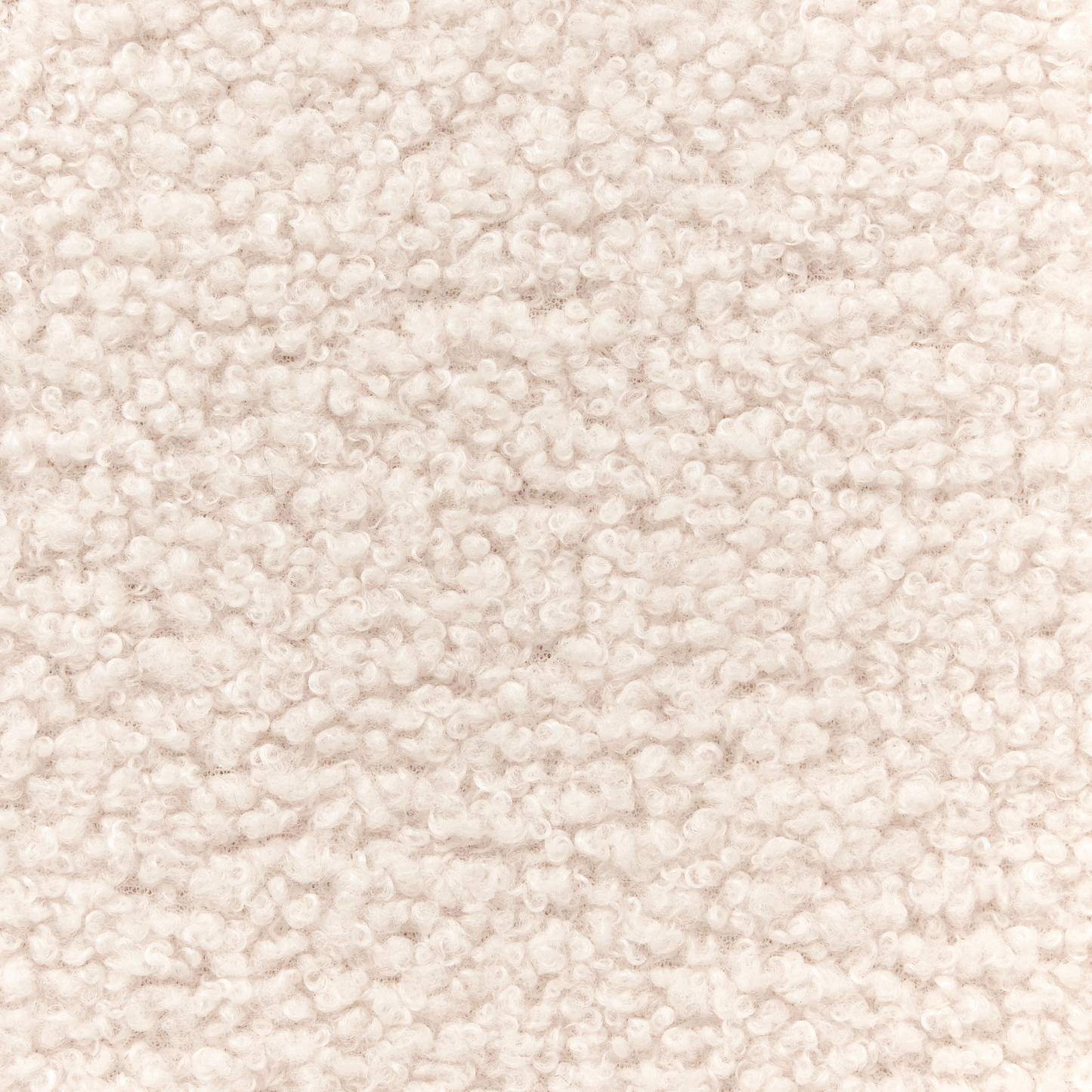 Kids Rocking Chair Beige Boucle With Cloud Armrests