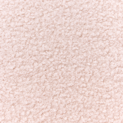 Kids Armchair Pastel Pink Boucle With Wooden Legs