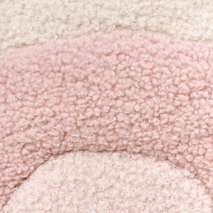 Kids Boucle Rocking Chair Pastel Pink Indoor