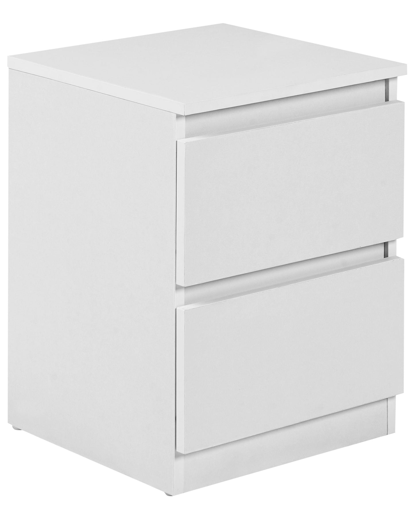 Bedside Table White With 2 Drawers Scandinavian Design