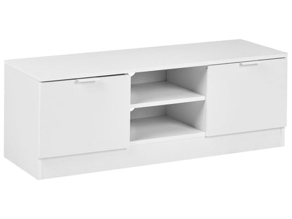 Nordic White TV Stand 102cm With 2 Drawers And Shelves