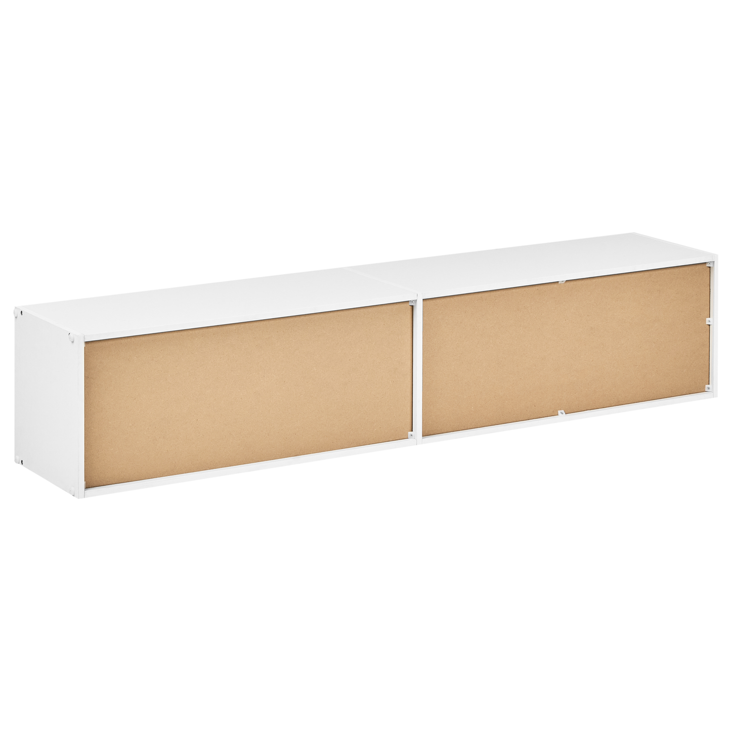 White 4 Shelf TV Stand Bookcase Scandinavian Style