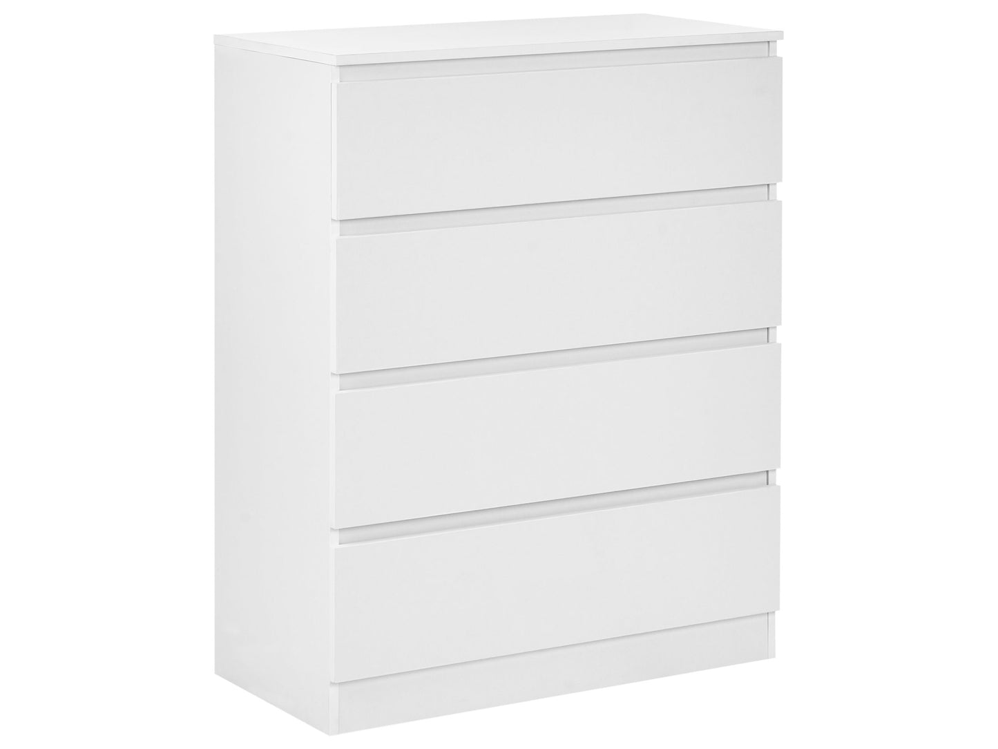 Nordic White 4 Drawer Chest 100 x 80cm Scandinavian Design