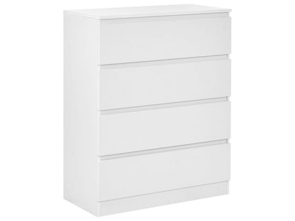 Nordic White 4 Drawer Chest 100 x 80cm Scandinavian Design