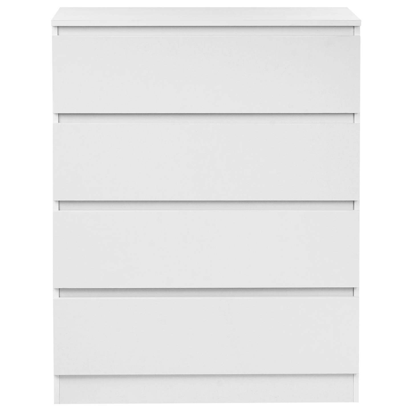 Nordic White 4 Drawer Chest 100 x 80cm Scandinavian Design