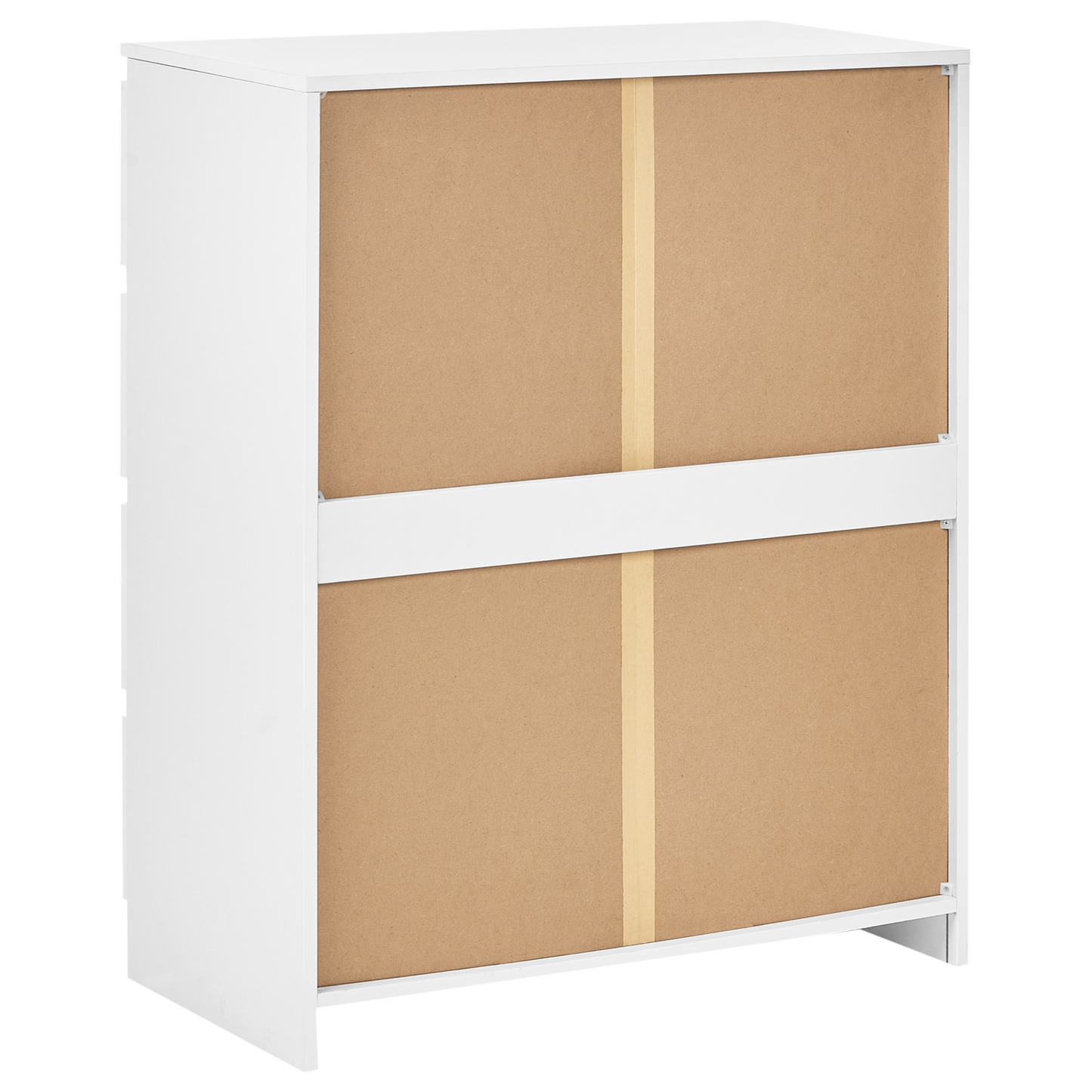 Nordic White 4 Drawer Chest 100 x 80cm Scandinavian Design