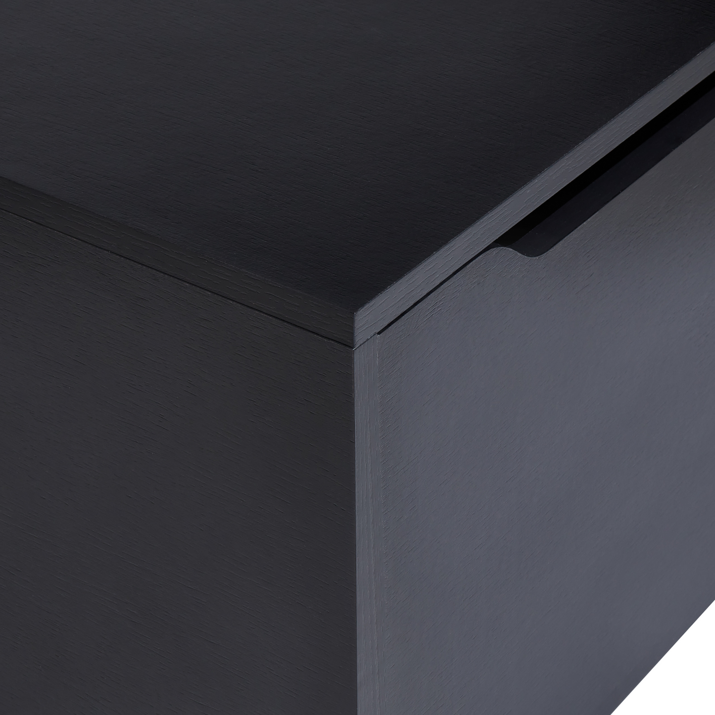 Black Wall Mounted Washbasin Cabinet With Pre Cut Holes