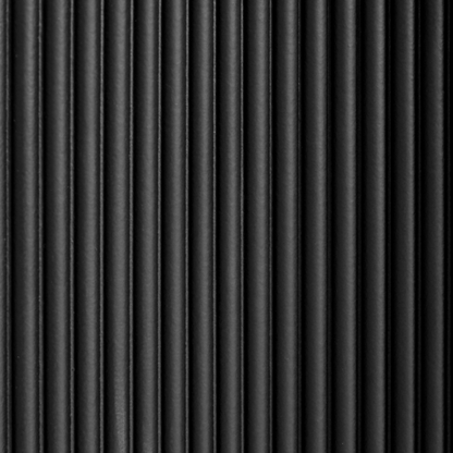 Nexa Side Table Black MDF Fluted Base 30 cm