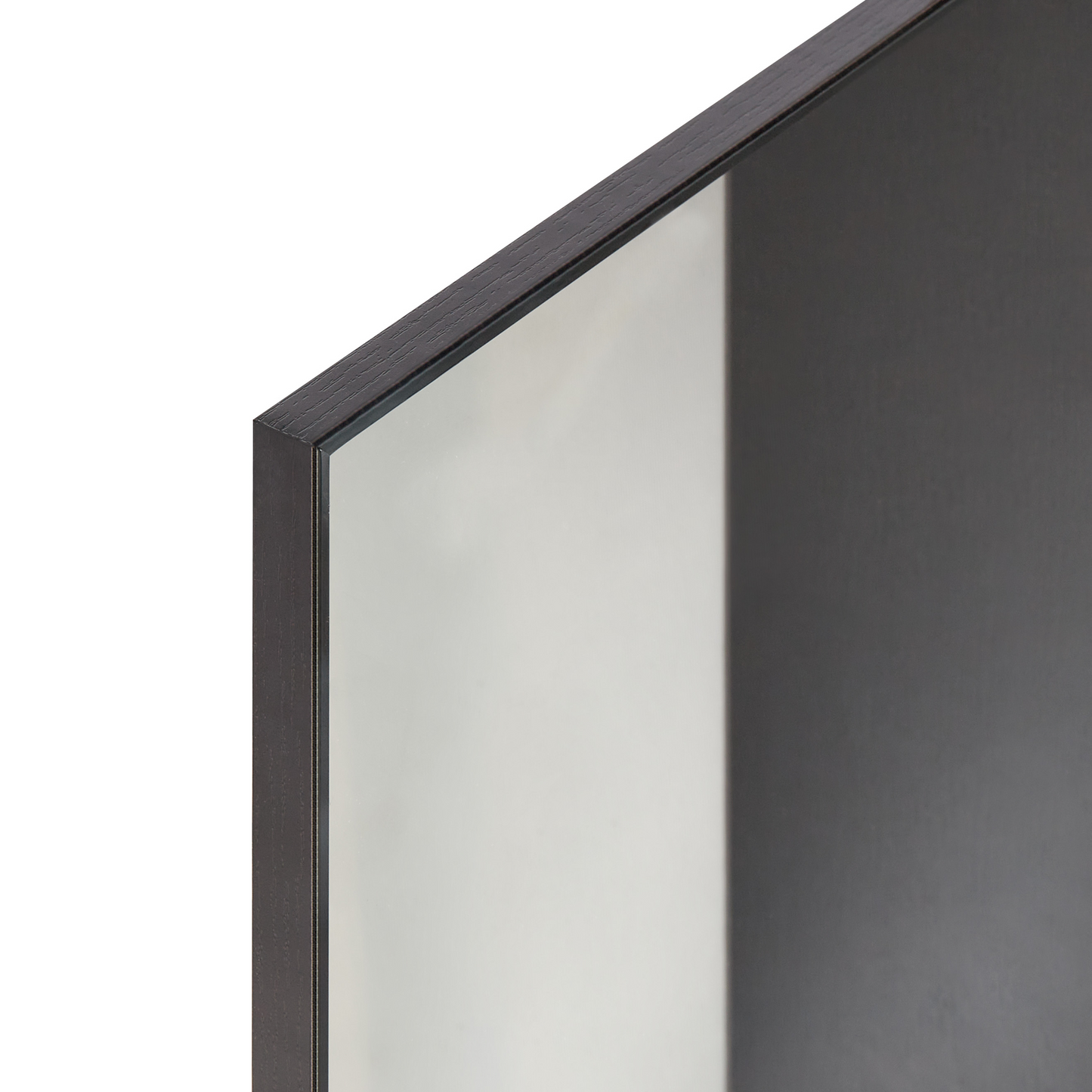 Bathroom Wall Cabinet With Mirror Shelves Black Melamine